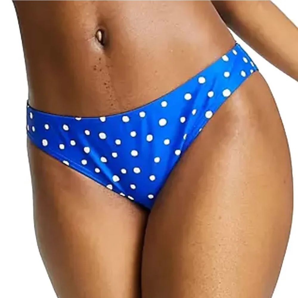 2 for $40 - Figleaves - Tuscany Blue Polka Bikini Bottoms - Size 8